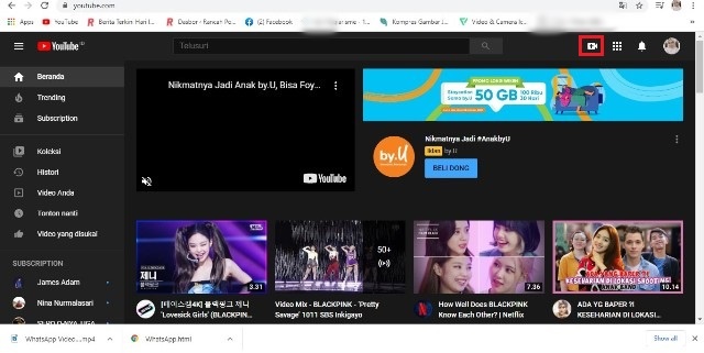 Cara Upload Video ke YouTube di Laptop