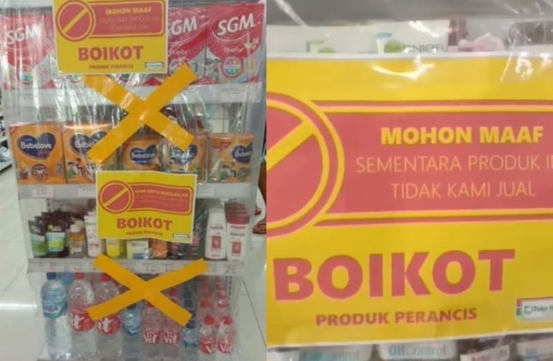 Heboh Beredar Video Minimarket di Indonesia Boikot Produk Prancis