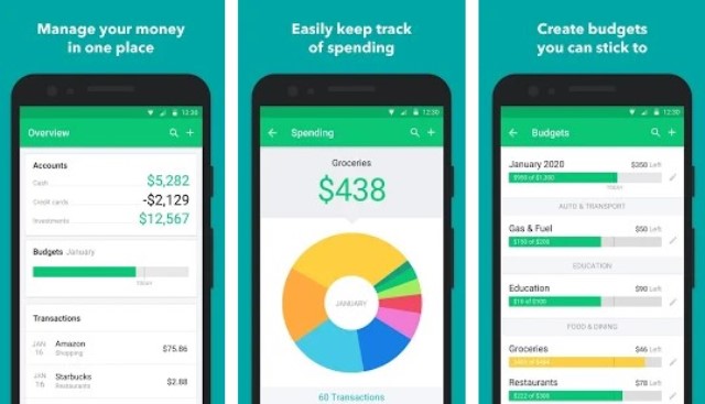 Mint Budget Bills Finance Tracker