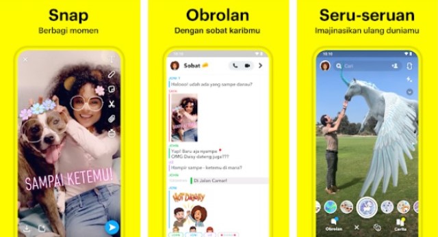 Snapchat Aplikasi Chat Selain WhatsApp