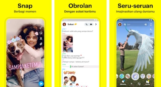 Snapchat Aplikasi Tukar Wajah