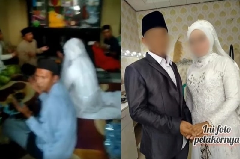 Detik-detik Istri Sah Labrak Suami Saat Akad Nikah Bareng Pelakor, Jadi Tontonan Warga Video Detik detik Istri Sah Labrak Suami Saat Akad Nikah Bareng Pelakor