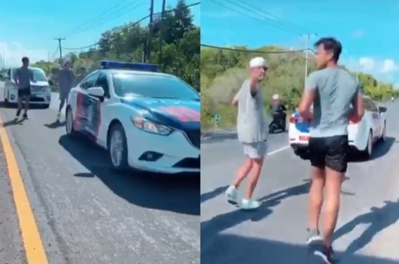 Viral Video 3 Pria Jogging di Bali Dikawal Mobil Polisi Sultan Mah Bebas