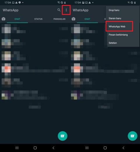 Cara Logout WhatsApp Web di HP