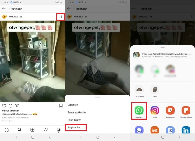 Cara Membagikan Video Instagram ke Status WA dengan Mudah