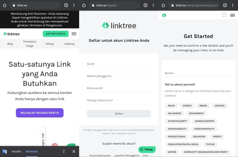 Cara Membuat Linktree