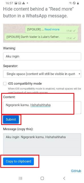 Cara Membuat Tulisan Baca Selengkapnya di WA Tanpa Aplikasi