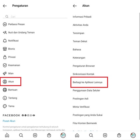 Cara Menautkan Instagram ke FB