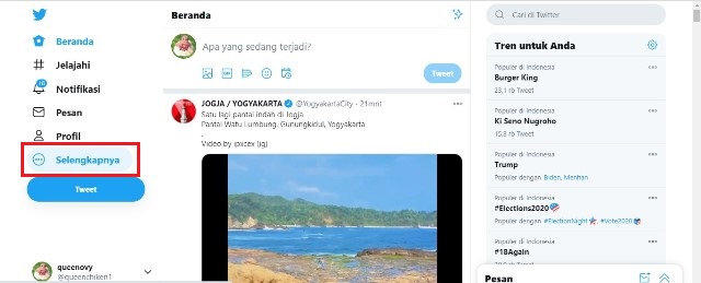 Cara Menggembok Akun Twitter