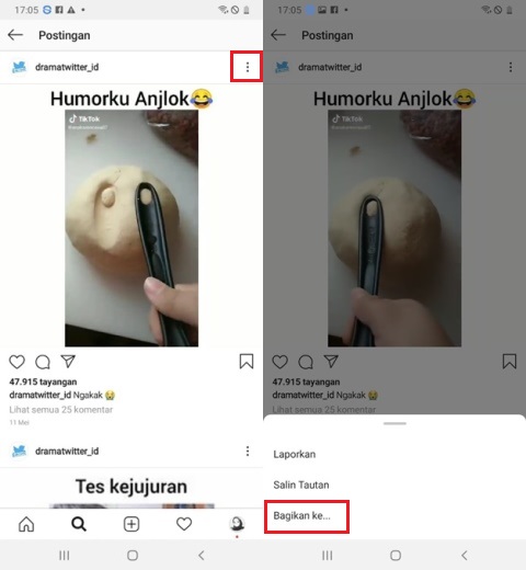 Cara Share Video dari Instagram ke WhatsApp