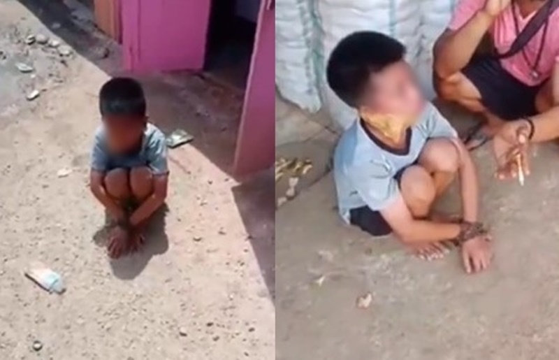 Miris! Seorang Anak Yatim Disekap di Dalam Gudang, Kaki dan Tangannya Dirantai Miris Seorang Anak Yatim Disekap di Gudang Kaki dan Tangan Dirantai