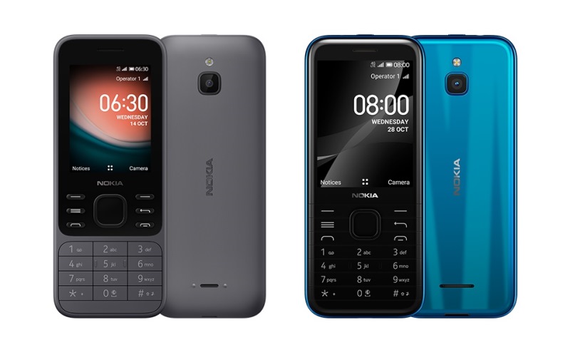 Nokia 6300 4G dan Nokia 8000 4G