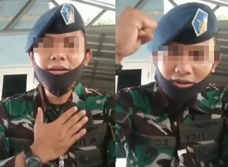 Prajurit TNI Ditahan POM AU Usai Unggah Video Nyanyi Marhaban Habib Rizieq Shihab