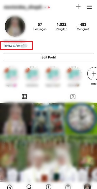 Akun Linktree di IG