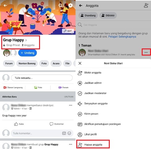 Cara Hapus Grup FB