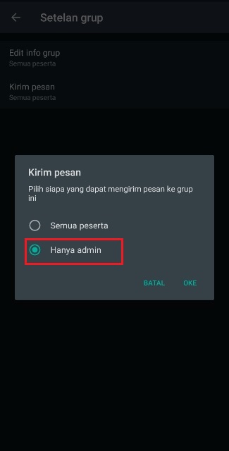 Cara Membungkam Anggota di Grup WA