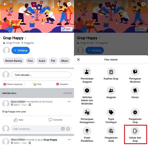 Cara Menghapus Grup Facebook yang Kita Buat