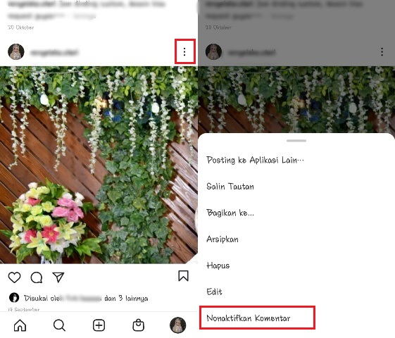 Cara Menonaktifkan Komentar di Instagram