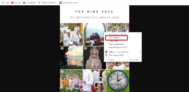 Cara Menyimpan Best Nine Instagram