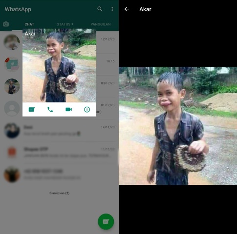 Cara Menyimpan Foto Profil WA Orang Lain di HP