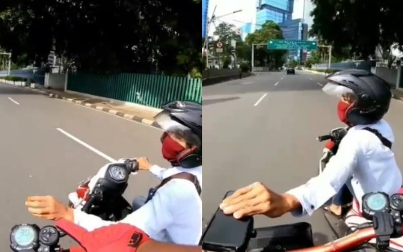 Detik detik Pemotor Rampas HP Pengendara Otoped Sempat Dikejar Tapi Begini Akhirnya