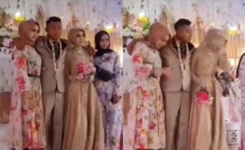 Pengantin Wanita Tiba tiba Nangis Saat Wanita Diduga Mantan Pacar Suaminya Datang ke Nikahan