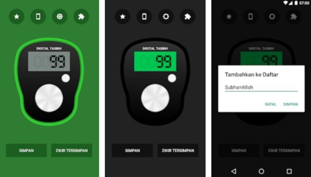 Aplikasi Counter Tasbih Digital
