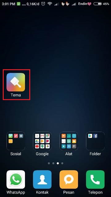 Aplikasi Tema