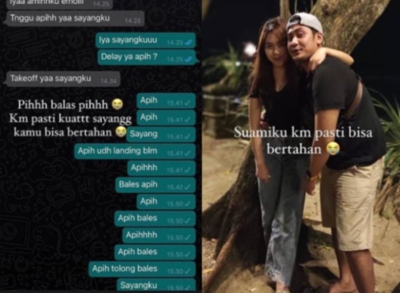 Begini Chat Terakhir Istri dengan Pramugara Sriwijaya Air Merinding