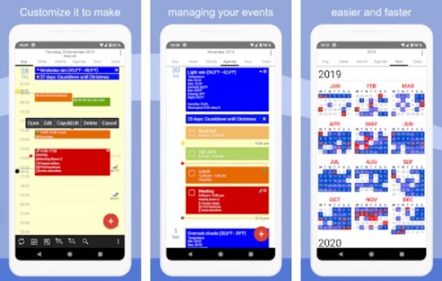 CalenGoo Aplikasi Kalender di Android