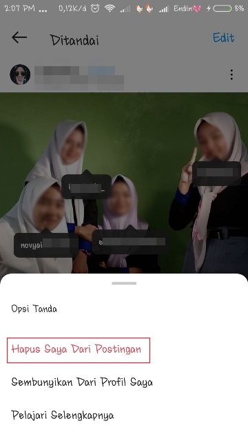 Cara Menghapus Tag IG