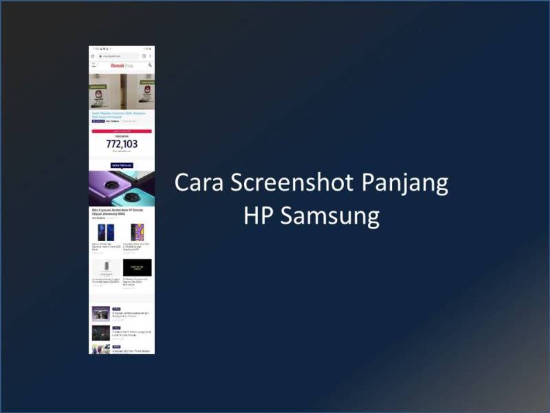Cara Screenshot Panjang Samsung