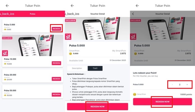 Cara Tukar Poin Smartfren di Program Smartpoin