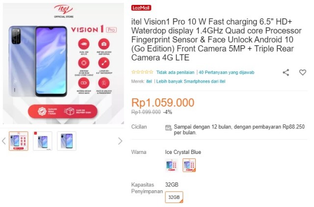 Itel Vision 1 Pro 2 32 Купить