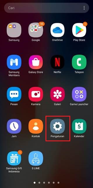 Pengaturan di HP Samsung