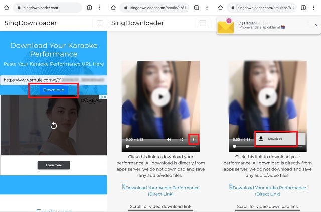 Proses Download Video Smule Tanpa Aplikasi