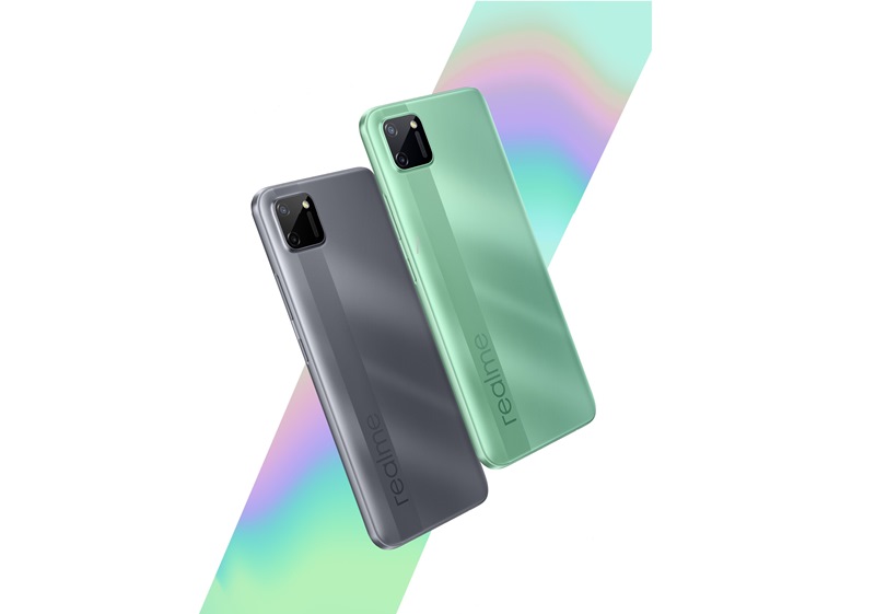 Realme C11 Mint Green dan Pepper Grey