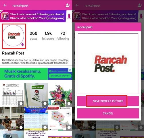 Tips Download Profile Picture Instagram