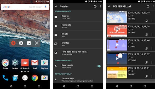 AZ Screen Recorder Aplikasi Perekam Video Call WhatsApp