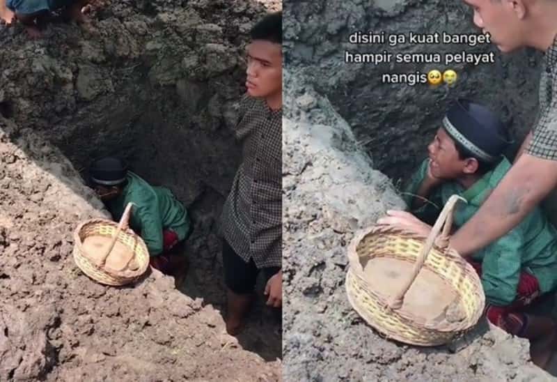 Berderai Air Mata! Ini Momen Bocah Adzani Jenazah Sang Ayah di Liang Lahat Berderai Air Mata Ini Momen Bocah Adzani Jenazah Sang Ayah di Liang Lahat