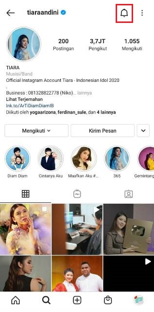 Cara Aktifkan Notifikasi Instastory Teman