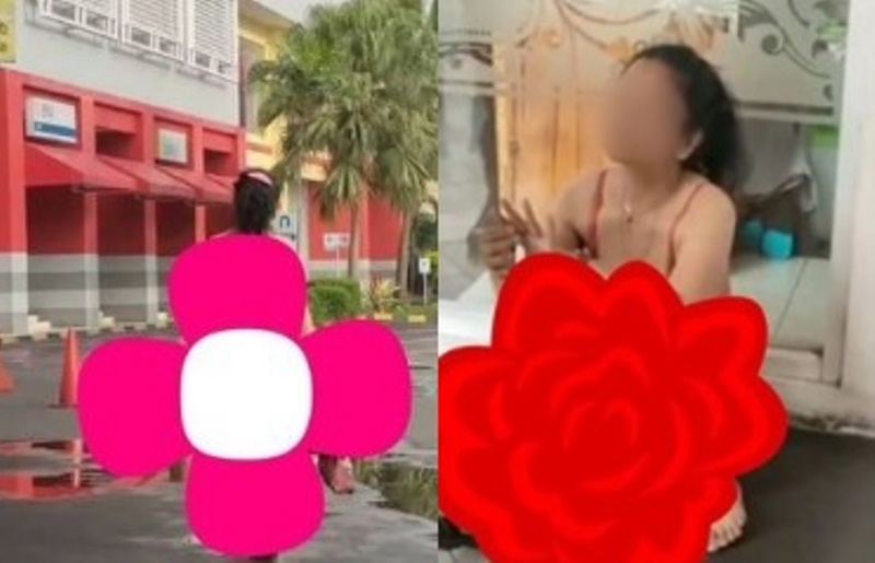 Geger! Wanita ini Nekat Keluyuran di Mal Tasikmalaya Hanya Pakai Bra dan Celana Dalam