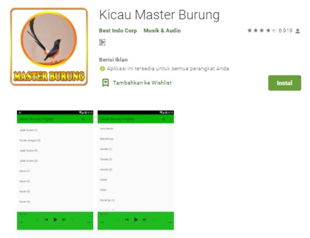 Kicau Master Burung