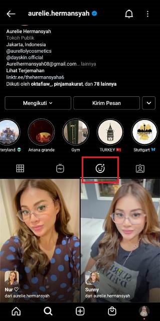 Mencari Akun Pemilik Filter