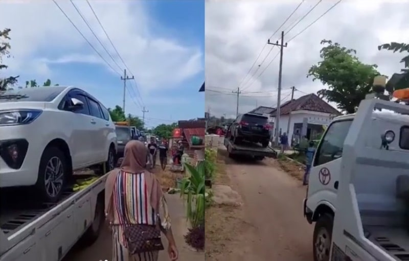 VIRAL Video Warga Satu Desa di Tuban Kompak Borong Mobil