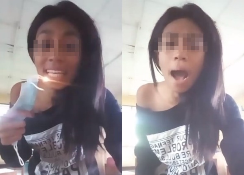 Viral Wanita Sebut Covid 19 Hoaks Hingga Ajak Bakar Masker dan Buang Hand Sanitizer