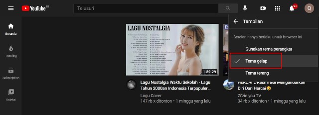 YouTube Dark Mode