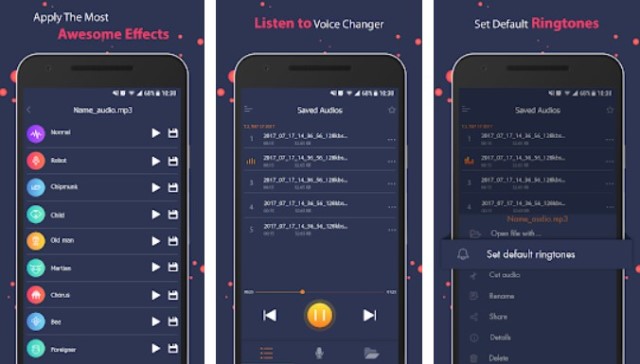 voice changer 302 Losk Screen