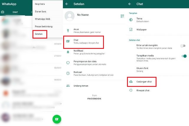 Cara Backup Chat WhatsApp ke Googel Drive