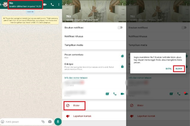 Cara Blokir Nomor WA